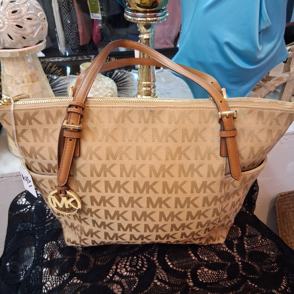 Michael Kors Brown Logo Tote